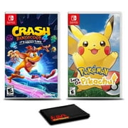 Crash Bandicoot 4: It's About Time and Pokemon: Let's Go, Pikachu! - Two Game Bundle For Nintendo Switch