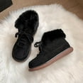thumbnail image 6 of Fesfesfes Chelsea Boots Women Winter Casual Warm And Thick Color Non-slip Snow Boots 35(US:4.5), 6 of 6