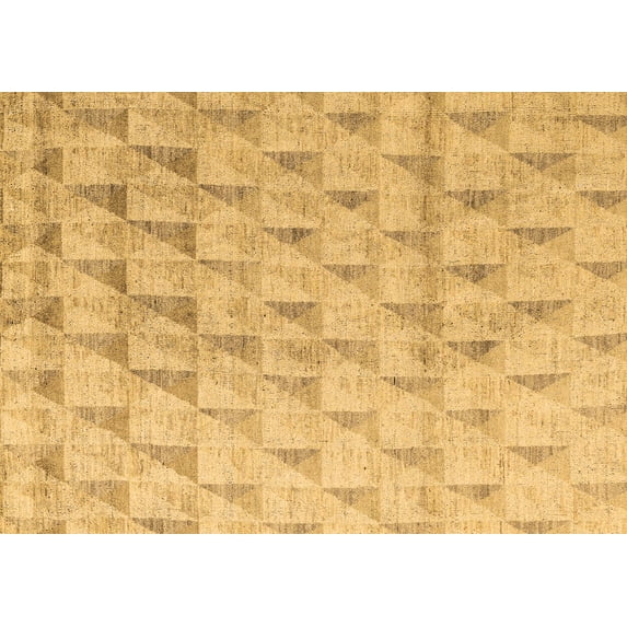 Ahgly Company Indoor Rectangle Solid Brown Modern Area Rugs, 8' x 12'