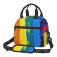 thumbnail image 1 of Disketp Rainbow Colored Lonchera Térmica para Mujer y Hombre, Bolsa de Almuerzo Reutilizable e Impermeable para Trabajo, Viajes y Picnic, 1 of 7