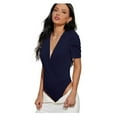 thumbnail image 1 of HBFAGFB Combinaison Femme Col en V Sans Manches Chemise de Base Combinaisons avec Bas Triangle Bleu Taille P, 1 of 7