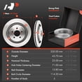 thumbnail image 2 of A-Premium Front and Rear Vented Disc Brake Rotors + Ceramic Pads Kit Compatible with Select Ford Models - Mustang 2015-2020, 12-PC Set, 2 of 9