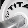thumbnail image 3 of Titan Fitness 5 KG Olympic Calibrated Steel Powerlifting Plate, Machine Precision Steel Discs, Sold Individually, 3 of 6