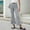 Grey, variant on Zecgelong Girls Flared Pants With Front Slit High Waist Soft Stretch Denim Trousers For Teen Casual Girls -Lined Joggers For Winter Size 18-24 Months