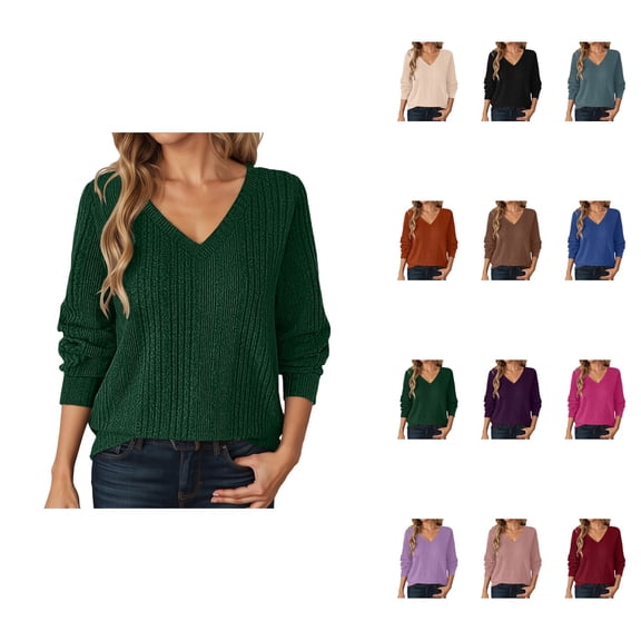 Women's Old Money Style Lightweight Cable Knit Crewneck Sweater – Long Sleeve Pullover for Fall Winter, Soft Comfortable Casual Everyday Wear, Business Casual Versatile Top