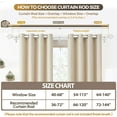 thumbnail image 6 of Double Curtain Rods 66 to 120 Inches (5.5-10 Feet), Ivory White Telescoping Curtain Rod for Windows 54 to 115 Inches, 7/8 Inch Decorative Curtain Rods with Twisted Cage Finials, 6 of 15