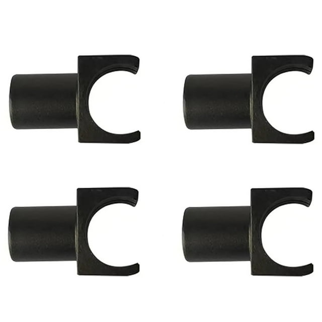 4 Pcs Guide de Rail de Fauteuil Roulant : Guide de Rail de Cadre de Bras Détachable Standard pour Fauteuils Roulants et Chaises de Transport Pièce de Rechange Commune Noir