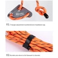 thumbnail image 2 of Cuerda de viento para toldo de 5 m, cuerda de tracción ajustable para tienda de campaña para acampar al aire libre (naranja), 2 of 4