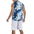thumbnail image 2 of Sikiie Flower Basketball Jersey Reversible Men's Mesh Athletic Sports Shirts Training Practice S-4XLX-Large, 2 of 6