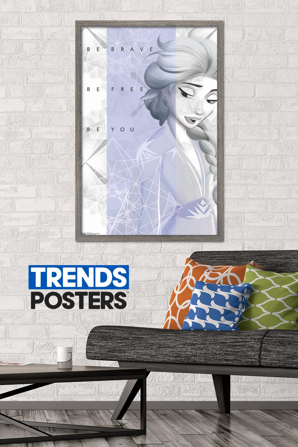 Disney Frozen 2 - Elsa Wall Poster, 22.375" x 34", Framed