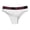 White, variant on Lunuaoe Women's "LOVE" Waistband Cotton Briefs, Sporty Triangle Panties, Breathable Mid-Low Waist Underwear