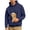 Dark Blue, variant on Pet Pouch Hoodie for Men Fall Winter Long Sleeve Loose Hooded Sweatshirt with Dog Pouch Cat Carrier Hoodies