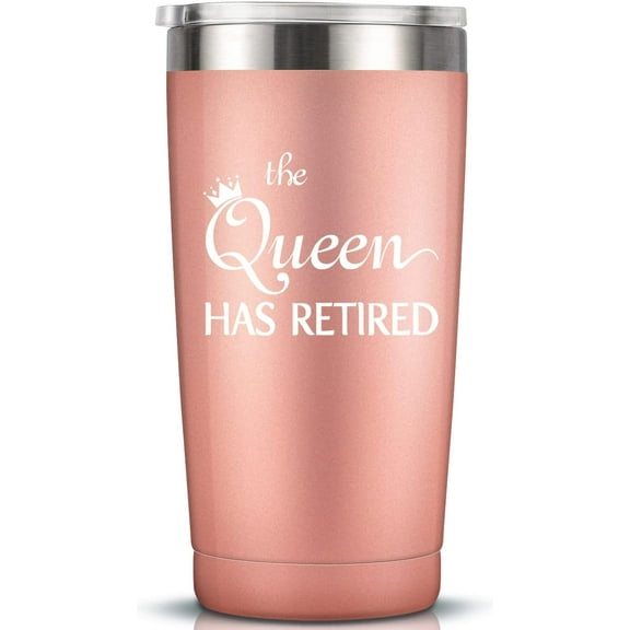 Retired 2022 - Gag Retirement Gifts for Women 2022 - Funny 2022 Retirement Gifts for Coworkers, Friends, Wife, Mom, Teacher, Her, 20 Ounce Insulated Tumbler
