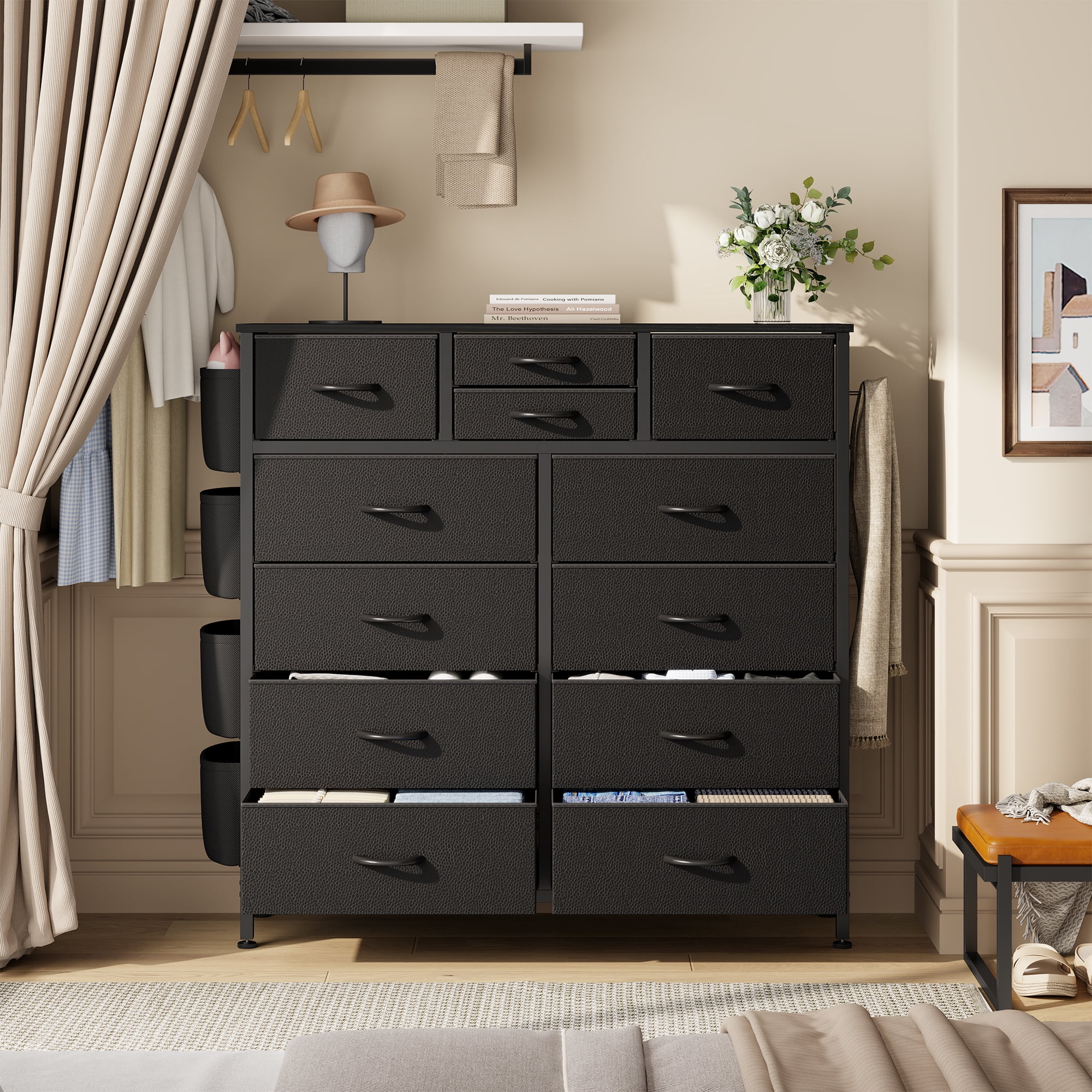 LainTene Fabric Dresser with 12 Drawers Dresser for Bedroom Chests