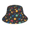 thumbnail image 1 of Fotbe Vintage Records Sombrero Tipo Pescador con Estampado – Sombrero de Sol de Algodón de Moda para Playa, Golf, Pesca, 1 of 6