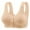 Z1-Khaki, variant on Fadeal Bras for Women Front Closure, Bras for Women Front Closure Bras Comfort Breathable Plus Size Daily Bras No Underwire Full Support Front Closure Bras for Women Beige C