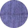 thumbnail image 1 of Ahgly Company Indoor Round Abstract Blue Modern Area Rugs, 4' Round, 1 of 4