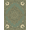 Sage Green, Pattern 2, variant on ODIKA 9'x12' Washable Area Rug Faded Retro Farmhouse Border Scroll Botanical Vintage Distressed Refined for Dining Room, Basement, Large Office, Non-Slip Chair-Friendly