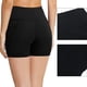 thumbnail image 2 of Pantalones cortos de cintura alta para mujer, entrenamiento de yoga, correr, compresión, ejercicio, bolsillos laterales Adepaton HMJM376-4, 2 of 8
