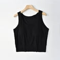 thumbnail image 2 of ZyeKqe Tank Tops for Women Built in Bra Sleeveless Cropped Undershirts Scoop Neck Soft Comfy Base Layer Vest, 2 of 5