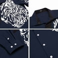 thumbnail image 4 of COOFANDY Men's Business Dress Shirt Long Sleeve Casual Slim Fit Button Down Print Shirt, 4 of 6