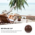 thumbnail image 2 of KAKOWELY Vaso de plástico con forma de coco para bebidas, ideal para fiestas luau o fiestas hawaianas en la playa., 2 of 5