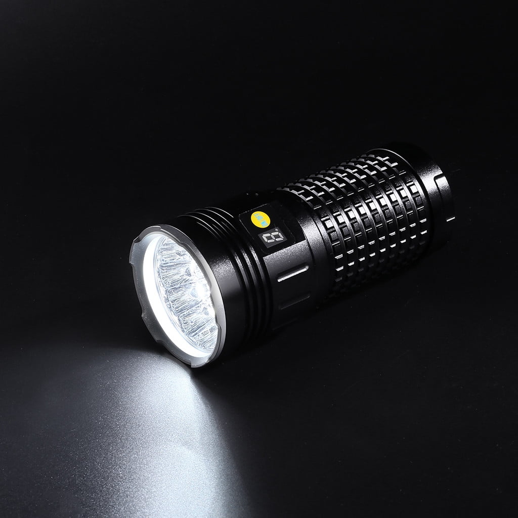 18 XML T6 LED Flashlight Searchlight USB Rechargeable Torch Light Lamp 4X18650 