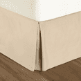 thumbnail image 3 of Nestl Easy Fit 14” inch Tailored Drop Pleated Microfiber Bed Skirt Dust Ruffle, Full, Beige Cream, 3 of 4