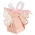 thumbnail image 2 of 50pcs Butterfly Wedding Box Birthday Party Gifts Candy Boxes (Pink), 2 of 8