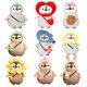 thumbnail image 2 of Juguetes de peluche de pingüino kawaii de 25/35 cm, encantador pingüino que se convierte en unicornio, dinosaurio, muñecos de flores, almohada suave de peluche, regalo para niñas, 2 of 5