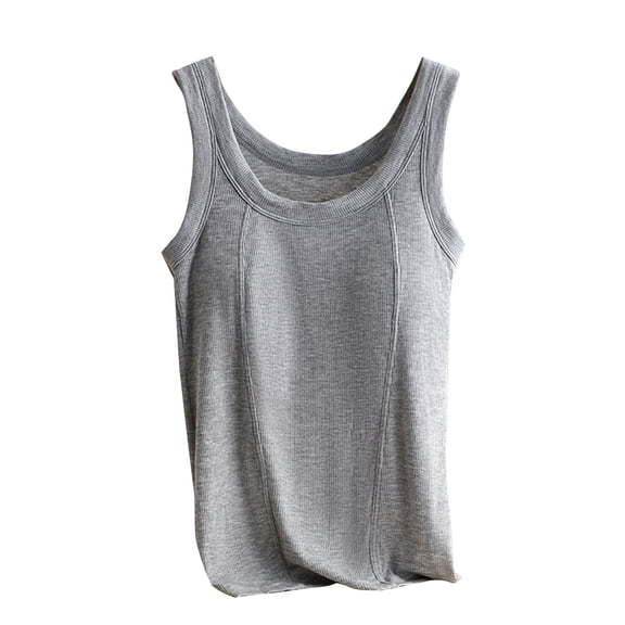 Shapewear Tank Top for Women 2026 Summmer Fashion Plus Size Solid Color Ventilate Sleeveless Thread Inner Shapewear
