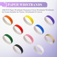 thumbnail image 4 of 1000 Piezas Pulseras de Papel NeóN Impermeables para Eventos Adecuado Fiestas, (10 Colores), 4 of 5