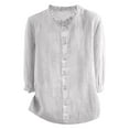 thumbnail image 3 of Summer Women's Cardigan Shirts With Lace Trim For Everyday Wear Pairing With Jeans Or Casual Pants Women's Woman Womens Button down Shirts Solid Women Long Sleeve Tops Plan Shirts for Women Women plus, 3 of 3