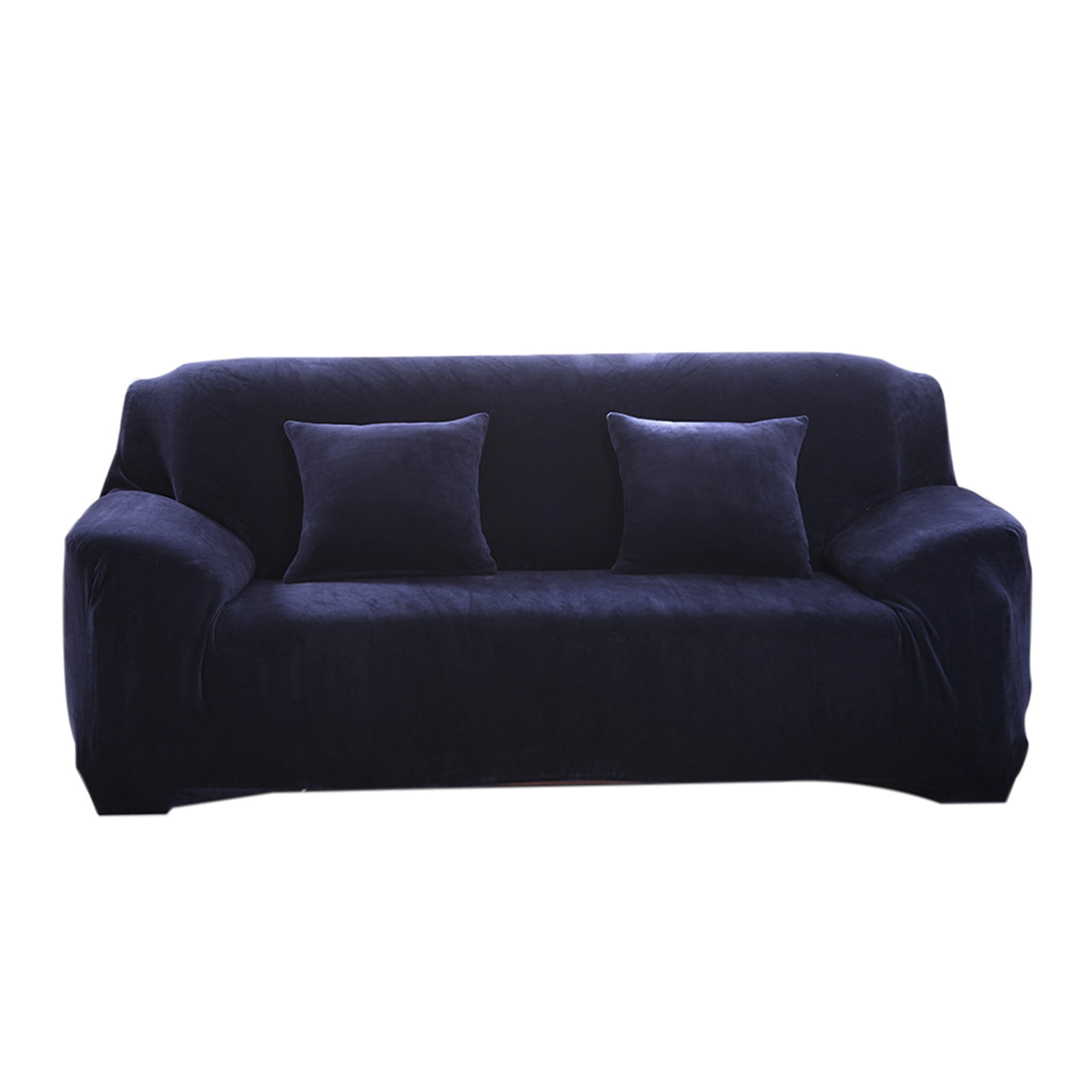 Winter Warm Sofa Cover Solid Color Plush Sofa Slipcover Full Cover All