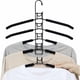 thumbnail image 1 of Perchas de metal, 5 en 1, múltiples antideslizantes, para ahorrar espacio, para trajes, camisas, vestidos, abrigos (niños), 1 of 5