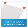 thumbnail image 4 of Custom Label Tab Dividers With Self-Adhesive Tab Labels, 8-Tab, 11 X 8.5, White, 5 Sets | Bundle of 10 Packs, 4 of 5