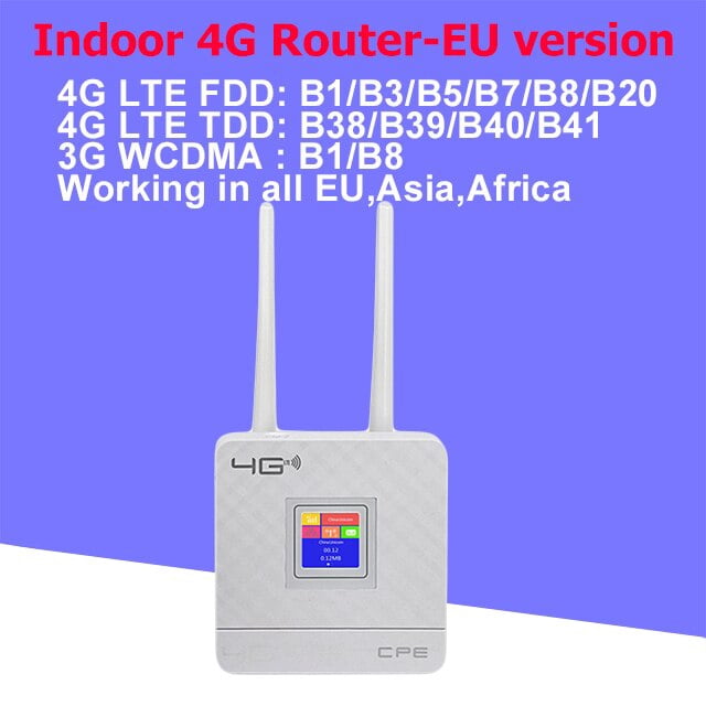 Enrutador WiFi 4G impermeable para exteriores KuWFi, enrutadores CAT4 LTE de 150Mbps, enrutador de tarjeta SIM 3G/4G, módem para cámara IP/cobertura WiFi exterior Tan Jianjun unisex