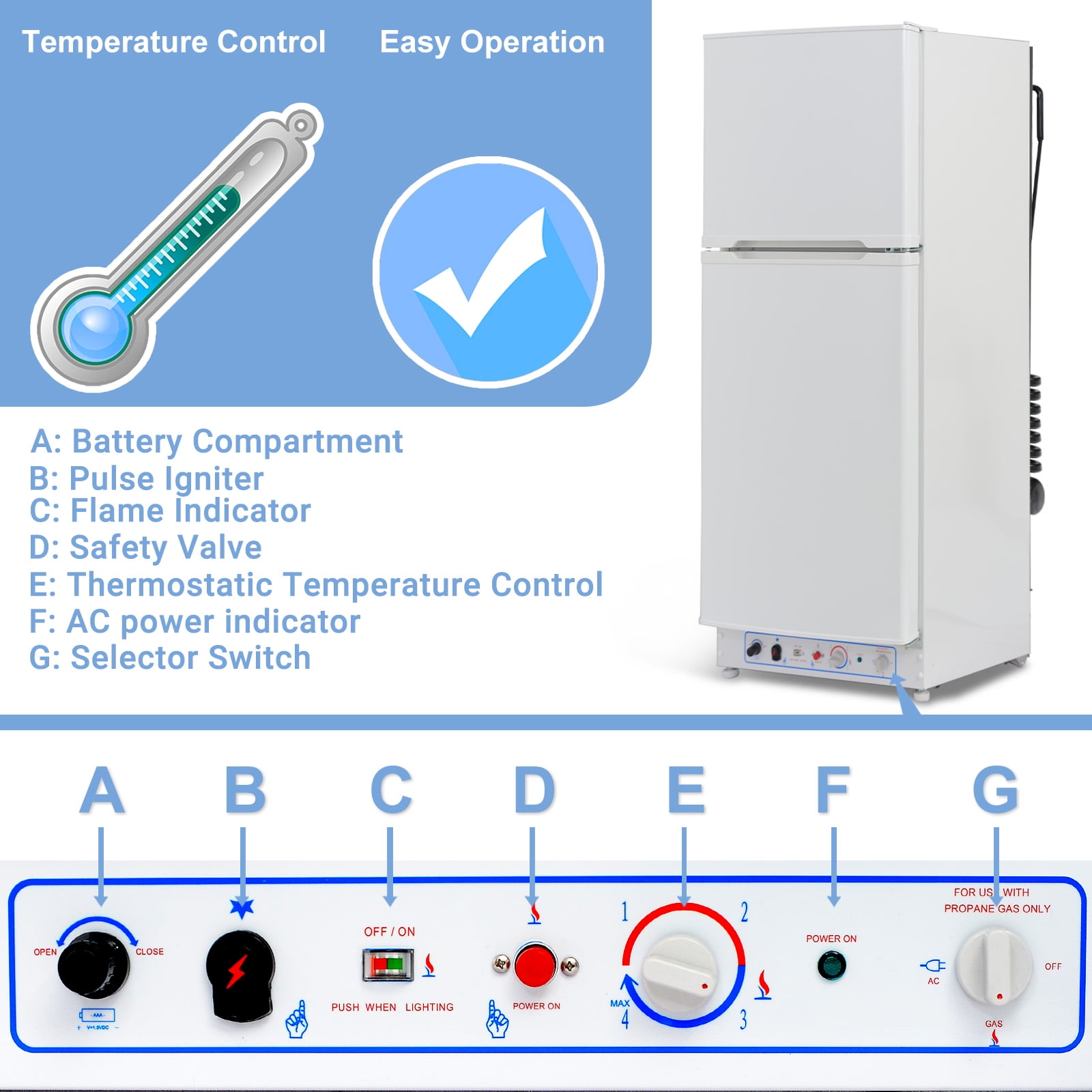 Walmart propane refrigerator deals