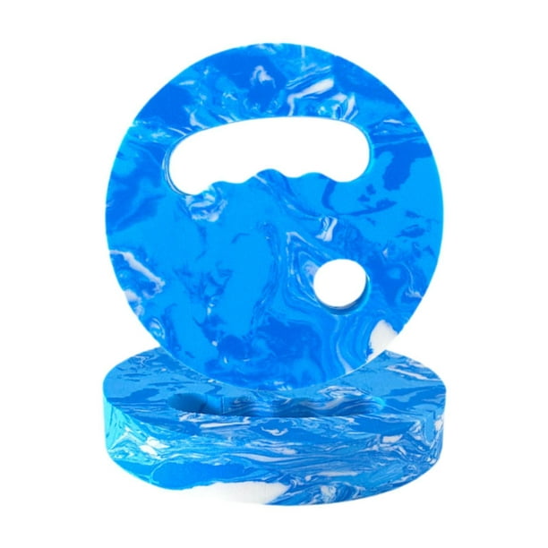Discos de ejercicios acuáticos, discos de natación de espuma EVA, equipo aeróbico cómodo, resistencia de piscina para entrenamiento acuático de verano Azul Blanco