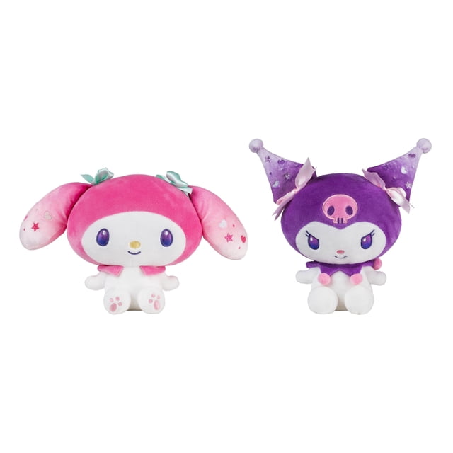 Peluches Jazwares My Melody 50º Aniversario y Kuromi 20º Aniversario 20 cm