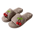thumbnail image 6 of Wensltd Women Slide Slippers Soft Flat Sole Indoor Daily Slippers Wide Width For Bedroom Solid Color, 6 of 8