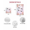 thumbnail image 7 of Pink Flower Kitchen Dish Towels for Drying Dishes Set of 4, Spring Floral Elegant Butterflies Birds Farmhouse Waffle Weave Microfiber Hand Tea Bathroom Towels Quick Dry & Absorbent Towel 12x12, 7 of 7