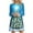 Sky Blue, variant on Christmas Tunic Dress for Women Funny Xmas Tree Print Long Sleeve Christmas Ugly Loose Dress for Lady,Sky Blue