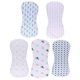 thumbnail image 1 of 5Pcs Unisex Super Absorbent Cotton Burping Burp Clothes for Baby Boys Girls, 1 of 4
