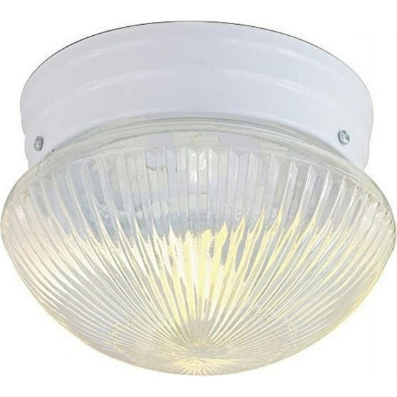 Nuvo 76-251 - 7 1/2" CLR RIBBED MUSHROOM