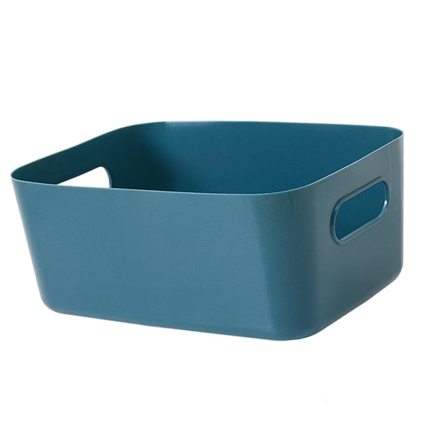 Caja de almacenamiento para baño, organizadores de mesa y almacenamiento, tocador moderno de escritorio de lujo azul