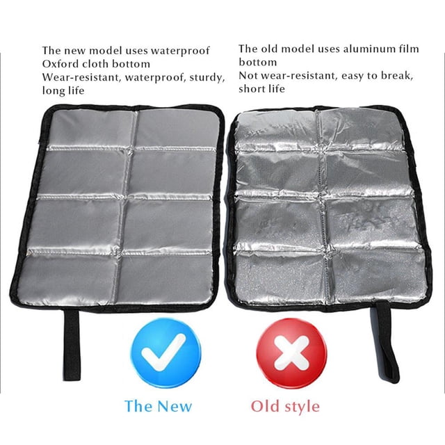 Cojín de asiento térmico para exteriores, cojín de asiento plegable, alfombrilla de asiento impermeable para senderismo