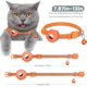 thumbnail image 2 of BRILLAR Collar para Gato Reflectante Naranja con Cierre de Seguridad - Soporte Airtag Incluido, Impermeable, Ideal para Gatitos, 2 of 5