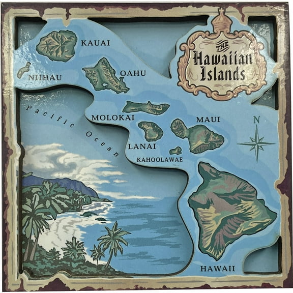 Souvenir Magnet 3d Magnet Medium Island Chain