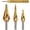 3Pcs Titanium - Hex Shank, variant on 3 count Titanium Step Drill Bit Set with 1/4" Hex Shank, Automatic Center Punch, Two-Flute Impact Design, for , Stainless , ,